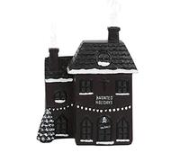 Something Different Incense Cone Burner Haunted House 14x12cm Black & White Spooky Design (1 pc)