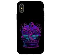 Haunted Bonsai Gothic Botanical Nightmare Screaming Skulls Case for iPhone X/XS