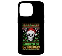 Haunted By 6-7 Holidays Santa Skull Ugly Christmas Six Seven Case for iPhone 14 Pro Max