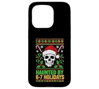 Haunted By 6-7 Holidays Santa Skull Ugly Christmas Six Seven Case for iPhone 15 Pro
