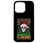 Haunted By 6-7 Holidays Santa Skull Ugly Christmas Six Seven Case for iPhone 15 Pro Max