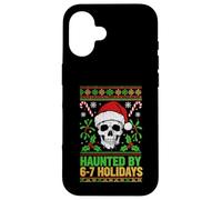 Haunted By 6-7 Holidays Santa Skull Ugly Christmas Six Seven Case for iPhone 16