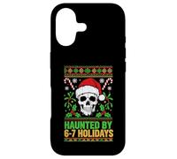 Haunted By 6-7 Holidays Santa Skull Ugly Christmas Six Seven Case for iPhone 17