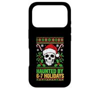 Haunted By 6-7 Holidays Santa Skull Ugly Christmas Six Seven Case for iPhone 17 Pro