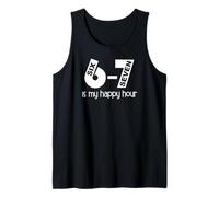 Haunted by 6-7 Six Seven 67 Sayings 6 7 Numbers 6 & 7 Hours Tank Top