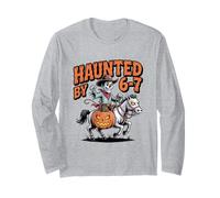 Haunted by 6 7 Western Cowboy Halloween Long Sleeve T-Shirt