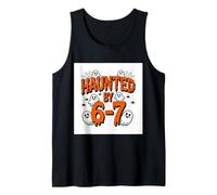 Haunted by 67 Funny Six Seven Meme Spooky Ghost Halloween Tank Top