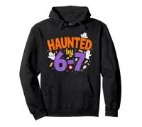 Haunted by 67 Nurse Funny Halloween Haunted by 6-7 Ghost Pullover Hoodie