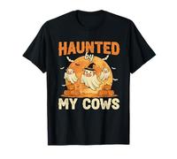 Haunted by May Cows Funny Halloween Moo Ghost Cow Men Women T-Shirt