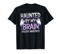 Haunted By My Brain Epilepsy Halloween T-Shirt