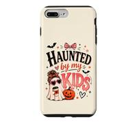 Haunted By My Kids Funny Halloween Ghost Mom Pumpkin Spooky Case for iPhone 7 Plus/8 Plus