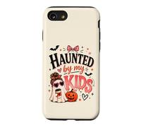Haunted By My Kids Funny Halloween Ghost Mom Pumpkin Spooky Case for iPhone SE (2020) / 7/8