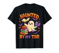 Haunted by My TBR Funny Bookworm Halloween Quote T-Shirt