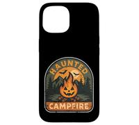 Haunted Campfire Patch Halloween Case for iPhone 15