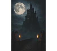 Haunted Castle Halloween Notebook: Spooky Lined Journal Inspired by Dark Fantasy and Gothic Art.