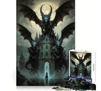 Haunted Castle Hard Jigsaw Puzzle for Adults 1000 Pieces Memory Train Nice Thick Home Game Birthday Idea (50x75cm)