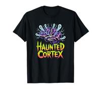 Haunted Cortex, Funny Biology, Neuroscience Halloween T-Shirt