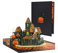 Haunted Dark Castle Pop Up Greeting Card with Blank Note & Envelope, celebration gift for Halloween, Love, Birthday, Anniversary, Special Moment, Holiday, Housewarming