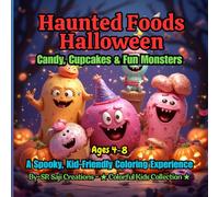Haunted Foods Halloween: Candy, Cupcakes & Fun Monsters: A Spooky, Kid-Friendly Coloring Experience for Kids Ages 4-8 (Spookyverse Coloring Adventures)
