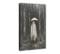 Haunted Forest in Retro Country Style Canvas Poster Wall Art Decor Print Picture Paintings for Living Room Bedroom Decoration 12x18inch(30x45cm)