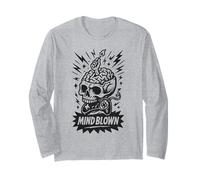 Haunted Gamer Mind Blown Funny Spooky Gamers Long Sleeve T-Shirt