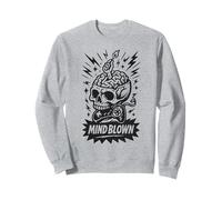Haunted Gamer Mind Blown Funny Spooky Gamers Sweatshirt