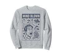Haunted Gamer Mind Blown Funny Spooky UFO Ghost Sweatshirt