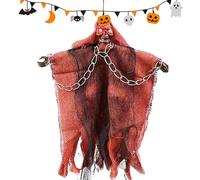 Haunted Ghost Display - Halloween Chain Ghosts Hanging Ornament, Spooky Spirit Decor | Frightening Halloween Ghost Prop, Floating Garden Tree Yard Patio Porch Indoor Decoration for House Party