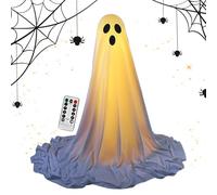 Haunted Glow Spirit - Lighted Creepy Apparition, Spooky Ghost Figure, Glowing Halloween Prop | Remote Control Eerie Home Decor for Festival Holiday Lawn Party Gardens Porches Escape Room Settings