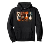 Haunted Goose Quartet Spooky Halloween Autumn Top Pullover Hoodie