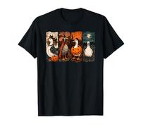Haunted Goose Quartet Spooky Halloween Autumn Top T-Shirt