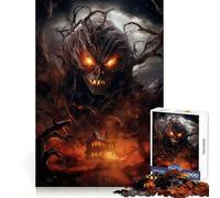 Haunted Halloween House 1000 Piece Jigsaw Puzzles for Adults Unwind Game Snug Cut Playful Challenge Wall Accent (38x52cm)