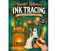 Haunted Halloween : INK tracing Coloring book for Adults: Halloween line tracing coloring book Feturing Ghosts haunted houses, scary nights, spooky ... Book Collections ( Ink Trails Studio ))