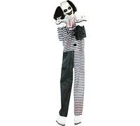 Haunted Hill Farm HHCLOWN-11FLSA Life-Size Animatronic Clown, Indoor/Outdoor Halloween Decoration, Multi