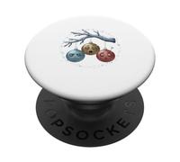 Haunted Holiday Ornaments - Funny Gothic Seasonal Design PopSockets Adhesive PopGrip