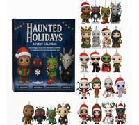 Haunted Holidays 2025 Advent Calendar, 24 Days Christmas Countdown Calendars With 24 Cryptids & Monsters Ornaments for Child Animal Monster Lovers Bigfoot Fans