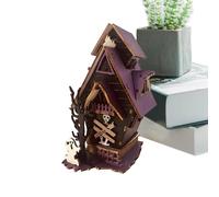 Haunted House Building Set, Haunted House Decoration, 3D Illuminated Horror Decoration Centre for Fireplace, Living Room, Party, Country House Style