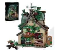 Haunted House Building Set, Horror Flower Farm with Openable Mouth, Gothic Building Model Kit for Adults, Halloween Display & Collector Decor, Compatible with Lego Set, 1128 PCS