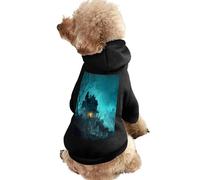 Haunted House Dog And Cat Clothes Pet Hoodie Sweatshirt Pullover Soft Coat