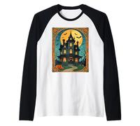 Haunted House - Gothic Grange Raglan Baseball Tee