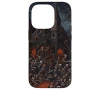 Haunted House Halloween Zombie Get Together Case for iPhone 14 Pro