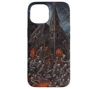 Haunted House Halloween Zombie Get Together Case for iPhone 15