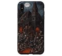 Haunted House Halloween Zombie Get Together Case for iPhone XS Max