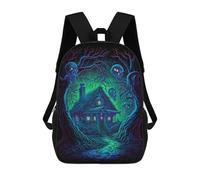 Haunted House in The Woods Backpack, 3D Printed School Bag, School Lunch Bag, Travel Backpack, Friends Backpack, School Backpack for Girls And Boys 17inch