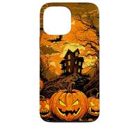 Haunted House & Jack-O’-Lanterns Under Creepy Full Moon Case for iPhone 13 Pro Max