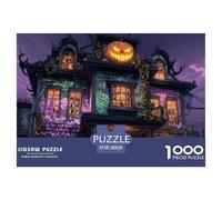 Haunted House Jigsaw Puzzles for Adults 1000 Educational Game Challenge Toy Challenge High Difficulty Beautiful Decoration Puzzle38x26cm/1000pcs