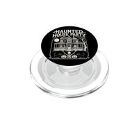 Haunted House Party Vintage Halloween Skeletons Cats PopSockets PopGrip for MagSafe