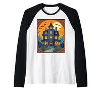 Haunted House - Silent Scream Street Raglan Baseball Tee