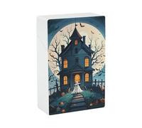 Haunted House Tree Witch Halloween Cigarette Case for Men, Plastic Box for Smoke, Portable Waterproof Smoking Boxes for Woman, Cigarettes Smoking Accessories, Christmas Day Gift