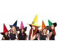 Haunted House - Velvet Witch Hat with Buckle, 6 Colors (Rubie's s5223)